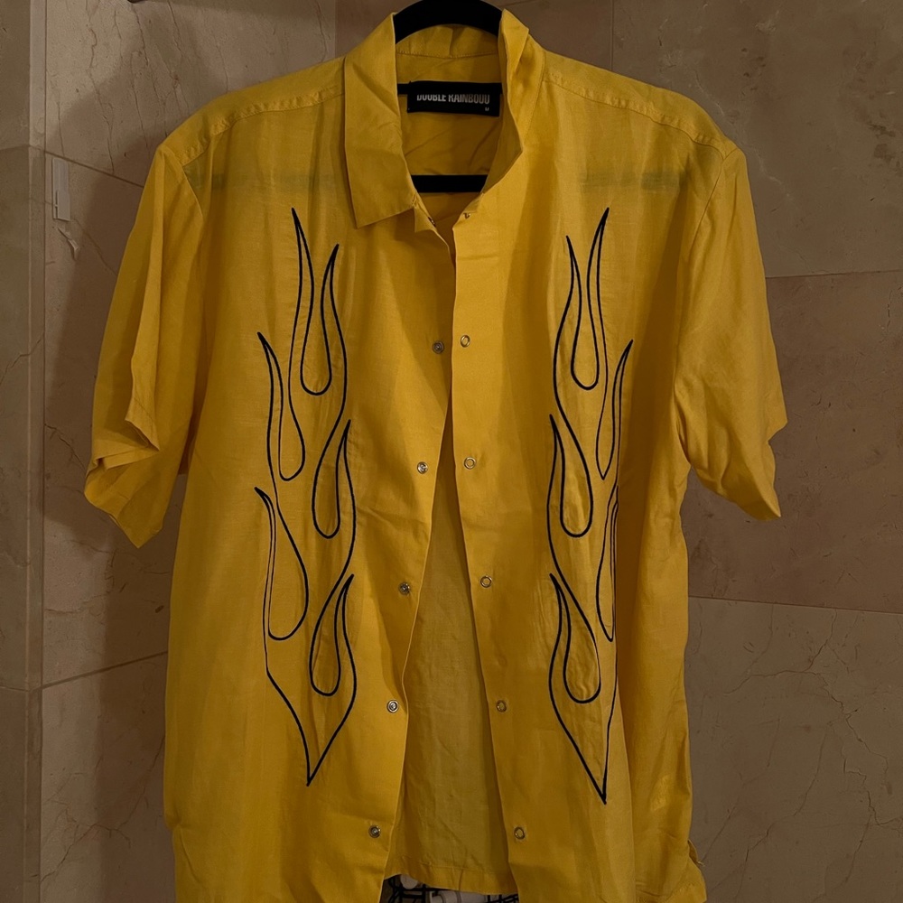 Double Rainbouu button down shirt